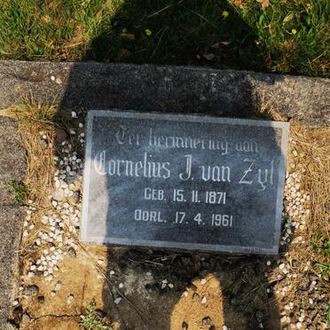 ZYL Cornelius J., van 1871-1961