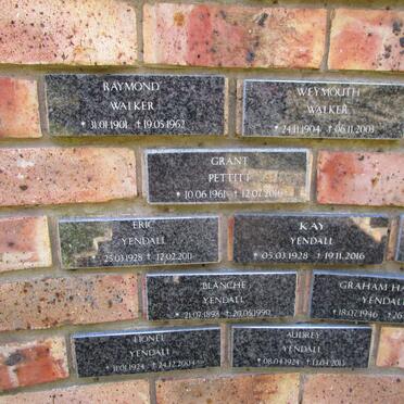 WALKER Raymond 1901-1962 :: WALKER Weymouth 1904-2003