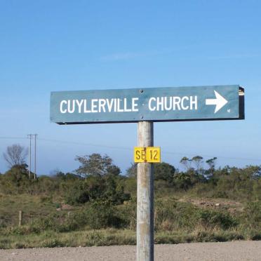 1. Signboard to Cuylerville Church