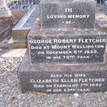 FLETCHER George Robert -1932 &amp; Elizabeth Ellen -1952