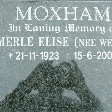 MOXHAM Merle Elise WEBB 1923-2000