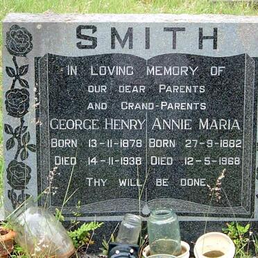 SMITH George Henry 1878-1938 &amp; Annie Maria 1882-1968