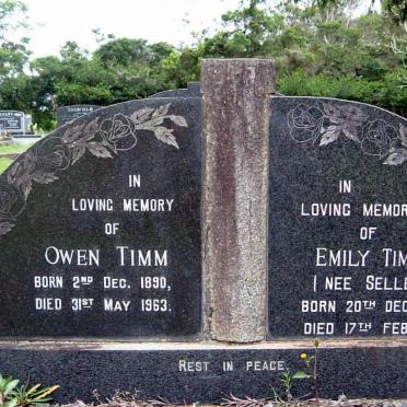 TIMM Owen 1890-1963 &amp; Emily SELLER 1892-1980