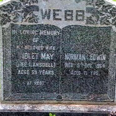 WEBB Norman Edwin -1964 &amp; Violet May LANSDELL