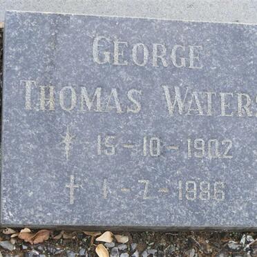 WATERS George Thomas 1902-1986