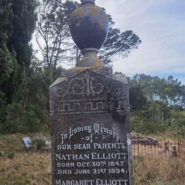 ELLIOTT Nathan 1847-1894 &amp; Margaret 1844-1912 