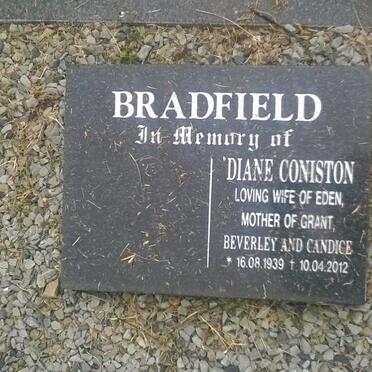 BRADFIELD Diane Coniston 1939-2012