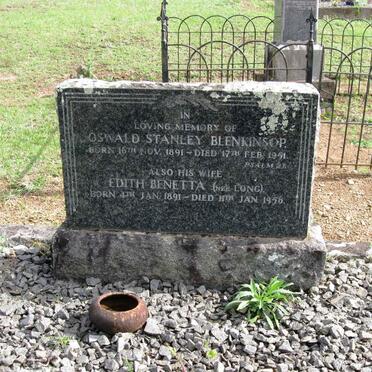 BLENKINSOP Oswald Stanley 1891-1951 &amp; Edith Benetta LONG 1891-1956