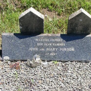 PURDON John &amp; Mary