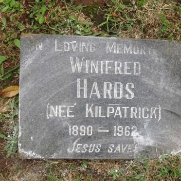 HARDS Winifred nee KILPATRICK 1890-1962