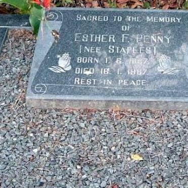 PENNY Esther F. nee STAPLES 1887-1987