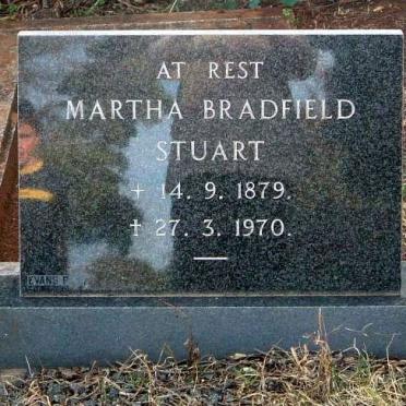 STUART Martha Bradfield 1879-1970