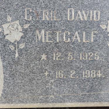 METCALF Cyril David 1925-1984