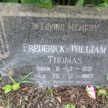 THOMAS Frederick William 1921-1963