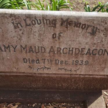 ARCHDEACON Amy Maud -1939