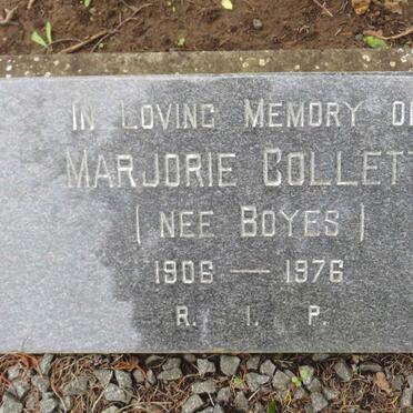 COLLETT Robert William 1903-1997 &amp; Marjorie BOYES 1906-1976