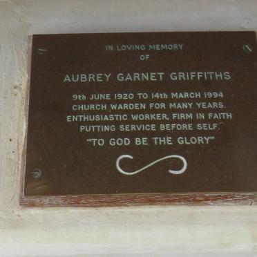 GRIFFITHS Aubrey Garnet 1920-1994