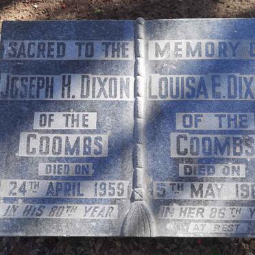 DIXON Joseph H. -1959 & Louisa E. -1962