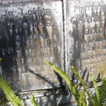 DIXON Thomas -1935 &amp; Charlotte -1931