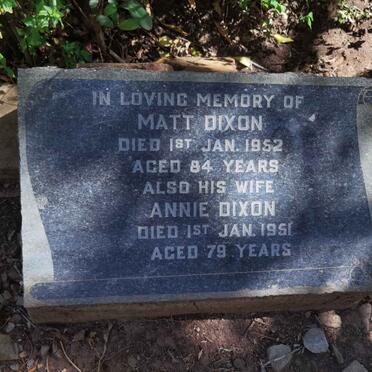 DIXON Matt -1952 & Annie -1951