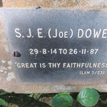 DOWER S.J.E. 1914-1987