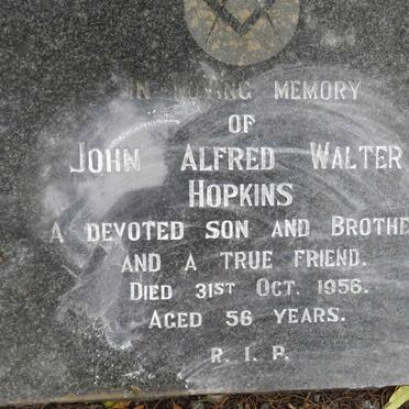 HOPKINS John Alfred Walter -1956
