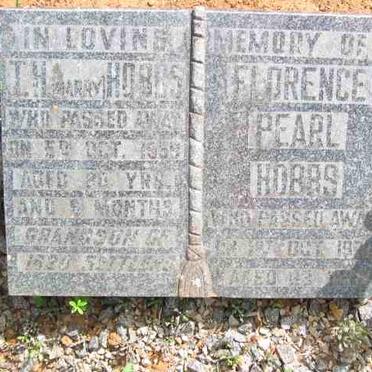 HOBBS T.H. -1959 &amp; Florence Pearl 1970