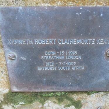 KEAYS Kenneth Robert Clairemonte 1918-1997