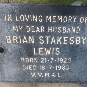LEWIS Brian Stakesby 1925-1985