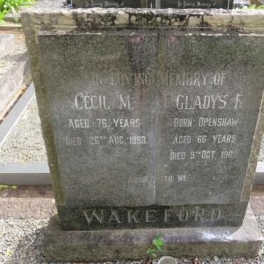 WAKEFORD Cecil M. -1953 &amp; Gladys F. -1962