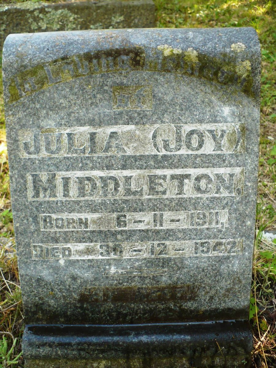 MIDDLETON Julia 1911-1942