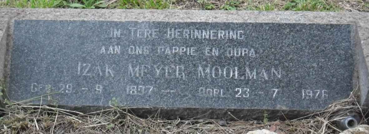 MOOLMAN Izak Meyer 1897-1976