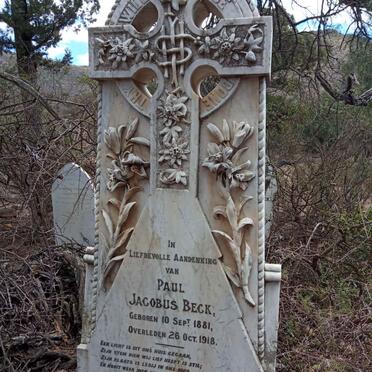 BECK Paul Jacobus 1881-1918