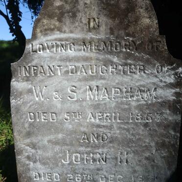 MAPHAM -1867 :: MAPHAM John H. -1871