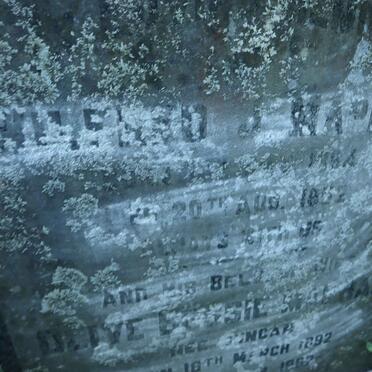 MAPHAM Wilfred J. 1884-1952 &amp; Olive Bessie DUNCAN 1892-1967 