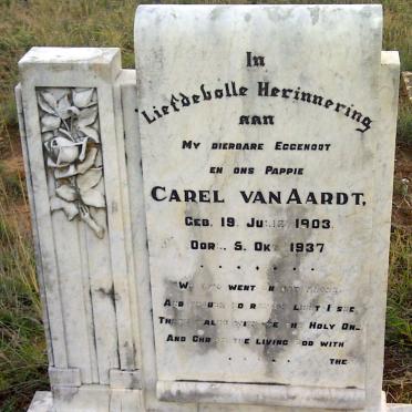 AARDT Carel, van 1903-1937