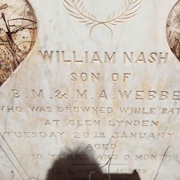 WEBBER William Nash -1880