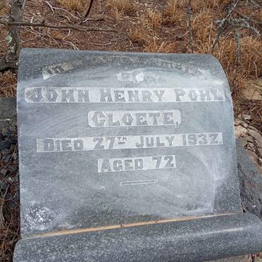 CLOETE John Henry Pohl -1932