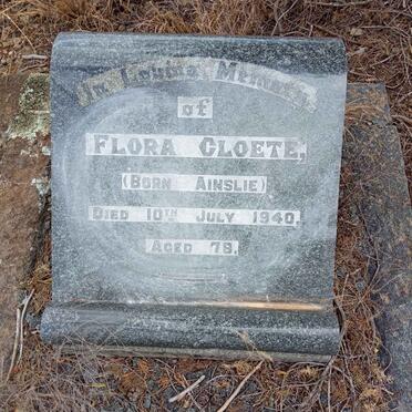 CLOETE Flora nee AINSLIE -1940