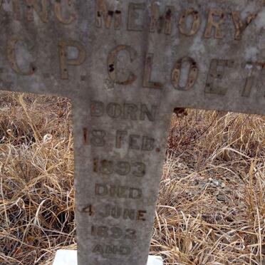 CLOETE M.C.P. 1893-1893 :: HUGO J.D. 1889-1889