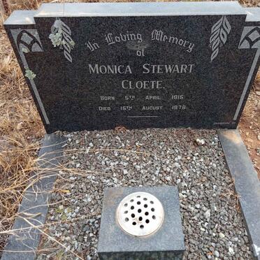 CLOETE Monica Stewart 1915-1978