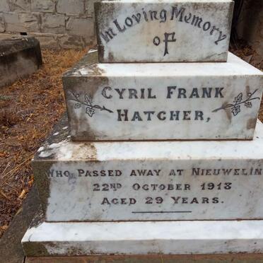 HATCHER Cyril Frank -1918