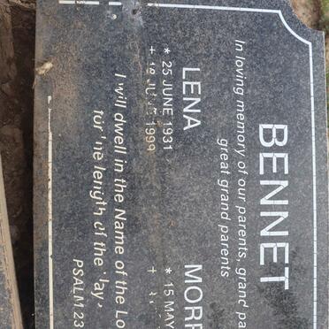 BENNET Morris 19?-? &amp; Lena 1931-1999