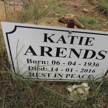 ARENDS Katie 1936-2016
