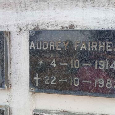 FAIRHEAD Audrey 1914-1982
