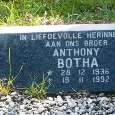 BOTHA Anthony 1936-1992