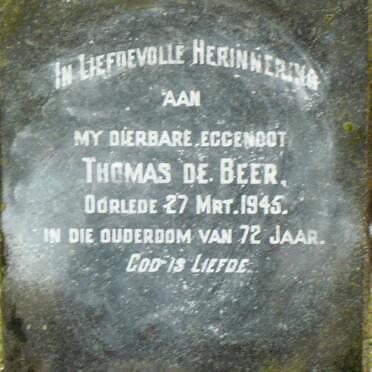 BEER Thomas, de -1945
