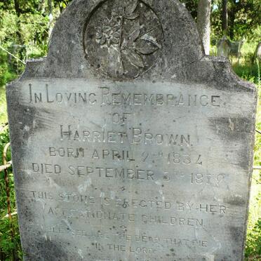 BROWN Harriet -1834-1879