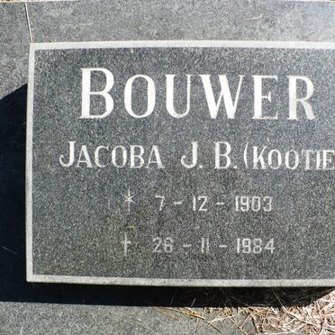 BOUWER Jacoba J.B. 1903-1984
