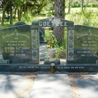 COETZEE Hendrik S.P. 1917-1980 &amp; Heveline LOMBARD 1920-1994